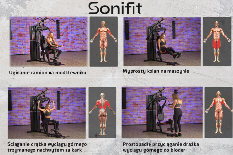 Atlas do ćwiczeń Sonifit Nevada Pro 100 Kg