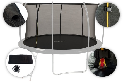Siatka wewnętrzna do trampoliny Sonifit FIGS V2 12ft 366cm (wys. 180cm)