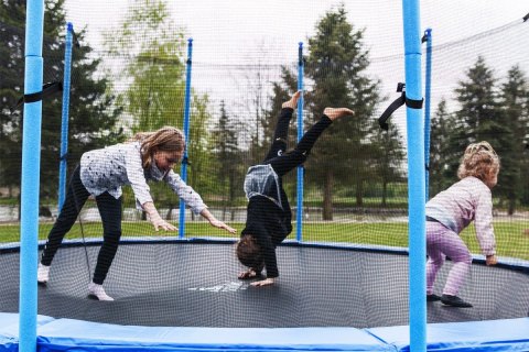 Trampolina ogrodowa SoniFit PRO 14Ft (427cm, 6 podwójnych nóg)