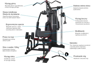 Atlas do ćwiczeń Sonifit Chicago Pro 100kg